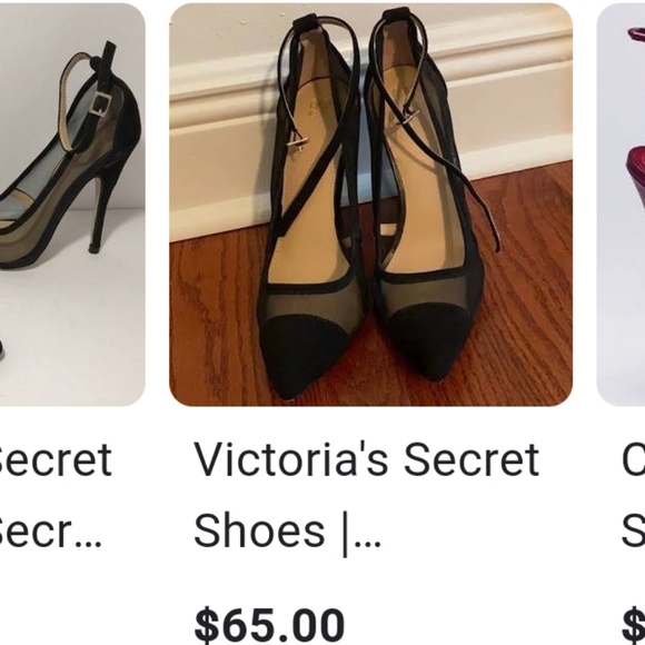 Victoria's Secret Suede & Mesh Heels - Picture 12 of 12